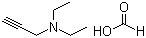 Diethylaminopropyne formate molecular structure (CAS 125678-52-6)