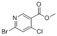 Methyl 6-bromo-4-chloronicotinate molecular structure (CAS 1256789-73-7)