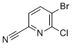 structure of CAS# 1256823-65-0, 5-Bromo-6-chloropyridine-2-carbonitrile