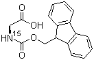 Fmoc-[15N]Glycine molecular structure (CAS 125700-33-6)