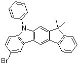2-Bromo-5,7-dihydro-7,7-dimethyl-5-phenylindeno[2,1-b]carbazole molecular structure (CAS 1257220-44-2)