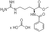 N-Benzoyl-L-arginine methyl ester carbonate molecular structure (CAS 125735-14-0)