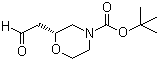 (2R)-2-(2-Oxoethyl)-4-morpholinecarboxylic acid tert-butyl ester molecular structure (CAS 1257853-70-5)