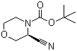 (3S)-3-Cyano-4-morpholinecarboxylic acid tert-butyl ester molecular structure (CAS 1257856-86-2)