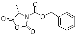 Benzyl (S)-4-methyl-2,5-dioxo-1,3-oxazolidine-3-carboxylate molecular structure (CAS 125814-23-5)