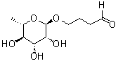 4-[(6-Deoxy-alpha-L-mannopyranosyl)oxy]butanal molecular structure (CAS 1258196-96-1)