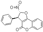 (2R,3R)-2,3-Dihydro-2-nitro-3-phenyl-4H-furo[3,2-c][1]benzopyran-4-one molecular structure (CAS 1258432-41-5)