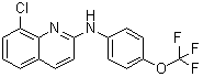 8-Chloro-N-[4-(trifluoromethoxy)phenyl]-2-quinolinamine molecular structure (CAS 1258453-75-6)