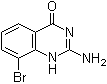 structure of CAS# 1258630-85-1, 2-Amino-8-bromoquinazolin-4(3H)-one
