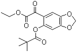 6-(2,2-Dimethyl-1-oxopropoxy)-alpha-oxo-1,3-benzodioxole-5-acetic acid ethyl ester molecular structure (CAS 1258951-02-8)