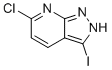 6-chloro-3-iodo-1H-pyrazolo[3,4-b]pyridine molecular structure (CAS 1259223-95-4)