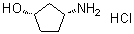 (1S,3R)-3-Aminocyclopentanol hydrochloride (1:1) molecular structure (CAS 1259436-59-3)