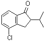 4-Chloro-2,3-dihydro-2-(1-methylethyl)-1H-inden-1-one molecular structure (CAS 1259477-38-7)