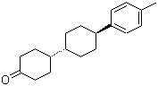 结构式 CAS# 125962-80-3, 反式-4'-(4-甲基苯基)联环己基-4-酮
