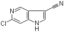 6-Chloro-1H-pyrrolo[3,2-c]pyridine-3-carbonitrile molecular structure (CAS 1260381-90-5)