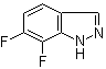 6,7-Difluoro-1H-indazole molecular structure (CAS 1260384-41-5)
