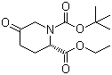 (2S)-5-Oxo-1,2-piperidinedicarboxylic acid 1-(tert-butyl) 2-ethyl ester molecular structure (CAS 1260587-51-6)
