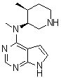 N-Methyl-N-[(3S,4S)-4-methyl-3-piperidinyl]-7H-pyrrolo[2,3-d]pyrimidin-4-amine molecular structure (CAS 1260614-73-0)
