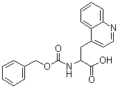 alpha-[[(Phenylmethoxy)carbonyl]amino]-4-quinolinepropanoic acid molecular structure (CAS 1260640-88-7)