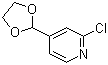 2-Chloro-4-(1,3-dioxolan-2-yl)pyridine molecular structure (CAS 1260664-72-9)
