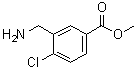 3-(Aminomethyl)-4-chlorobenzoic acid methyl ester molecular structure (CAS 1260786-76-2)
