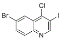 6-Bromo-4-chloro-3-iodoquinoline molecular structure (CAS 1260787-47-0)
