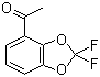 structure of CAS# 126120-83-0, 4-Acetyl-2,2-difluoro-1,3-benzodioxole