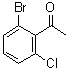 结构式 CAS# 1261438-38-3, 1-(2-溴-6-氯苯基)乙酮