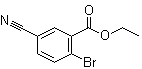 structure of CAS# 1261585-44-7, 2-Bromo-5-cyanobenzoic acid ethyl ester