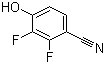 2,3-Difluoro-4-hydroxybenzonitrile molecular structure (CAS 126162-38-7)