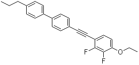 4-[(4-Ethoxy-2,3-difluorophenyl)ethynyl]-4'-propyl-1,1'-biphenyl molecular structure (CAS 126163-06-2)