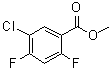 structure of CAS# 1261802-94-1, 5-Chloro-2,4-difluorobenzoic acid methyl ester