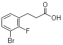 3-Bromo-2-fluorobenzenepropanoic acid molecular structure (CAS 1261814-91-8)