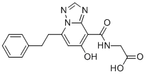 N-[[7-Hydroxy-5-(2-phenylethyl)[1,2,4]triazolo[1,5-a]pyridin-8-yl]carbonyl]glycine molecular structure (CAS 1262132-81-9)
