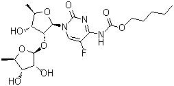 5'-Deoxy-2'-O-(5-deoxy-beta-D-ribofuranosyl)-5-fluoro-N-[(pentyloxy)carbonyl]cytidine molecular structure (CAS 1262133-66-3)