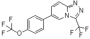 6-[4-(Trifluoromethoxy)phenyl]-3-(trifluoromethyl)[1,2,4]triazolo[4,3-a]pyridine molecular structure (CAS 1262618-39-2)