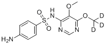 Sulfadoxine D3 molecular structure (CAS 1262770-70-6)