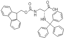 3-[[(9H-Fluoren-9-ylmethoxy)carbonyl]amino]-N-(triphenylmethyl)-D-alanine molecular structure (CAS 1263047-04-6)