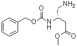 (3S)-4-Amino-3-[[(phenylmethoxy)carbonyl]amino]butanoic acid methyl ester molecular structure (CAS 1263047-39-7)