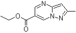 结构式 CAS# 1263061-14-8, 2-甲基-吡唑并[1,5-a]嘧啶-6-羧酸乙酯