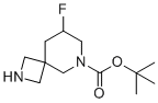 tert-Butyl8-fluoro-2,6-diazaspiro[3.5]nonane-6-carboxylate molecular structure (CAS 1263180-31-9)