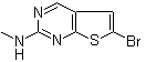 6-Bromo-N-methylthieno[2,3-d]pyrimidin-2-amine molecular structure (CAS 1263279-43-1)