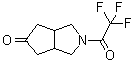 结构式 CAS# 1263280-07-4, 六氢-2-(2,2,2-三氟乙酰基)-环戊二烯并[c]吡咯-5(1H)-酮