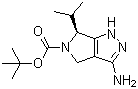 (6S)-3-Amino-4,6-dihydro-6-(1-methylethyl)pyrrolo[3,4-c]pyrazole-5(1H)-carboxylic acid tert-butyl ester molecular structure (CAS 1263283-97-1)