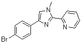 2-[4-(4-Bromophenyl)-1-methyl-1H-imidazol-2-yl]pyridine molecular structure (CAS 1263284-43-0)