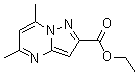 5,7-Dimethylpyrazolo[1,5-a]pyrimidine-2-carboxylic acid ethyl ester molecular structure (CAS 1263285-54-6)