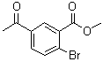 结构式 CAS# 1263286-07-2, 5-乙酰基-2-溴苯甲酸甲酯