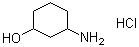 structure of CAS# 1263378-29-5, 3-Aminocyclohexanol hydrochloride (1:1)