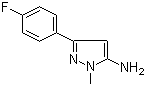 3-(4-Fluorophenyl)-1-methyl-1H-pyrazol-5-amine molecular structure (CAS 126417-81-0)