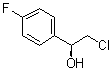 structure of CAS# 126534-42-7, (alphaS)-alpha-(Chloromethyl)-4-fluorobenzenemethanol;2-Chloro-(1S)-1-(4-fluorophenyl)ethanol
